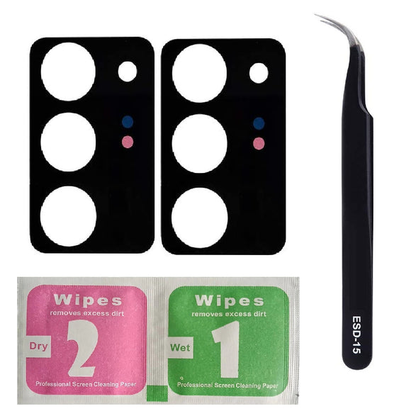 For Samsung Galaxy Note 20 Ultra N985F Camera Lens Replacement Back Camera Glass With ESD-15 Tweezers