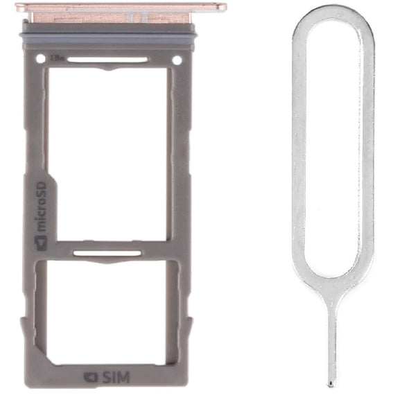 For Samsung Galaxy S10 / S10 Plus / S10e Sim Card Tray Dual Sim Replacement With Sim Ejector Tool - Gold