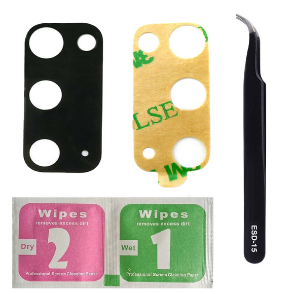 For Samsung Galaxy S20 G980 Camera Lens Replacement Back Camera Glass With ESD-15 Tweezers