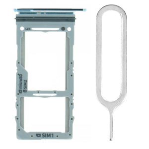 For Samsung Galaxy S20+ Plus 4G/5G Sim Card Tray Dual Sim Replacement With Sim Ejector Tool - Cloud Blue