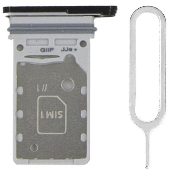 For Samsung Galaxy S21+ Plus G996 Sim Card Tray Dual Sim Replacement With Sim Ejector Tool - Black