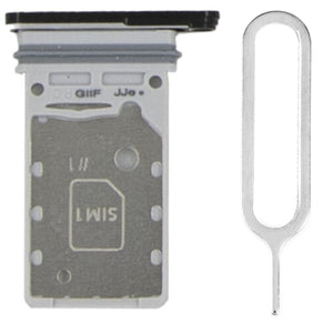 For Samsung Galaxy S21+ Plus G996 Sim Card Tray Dual Sim Replacement With Sim Ejector Tool - Grey