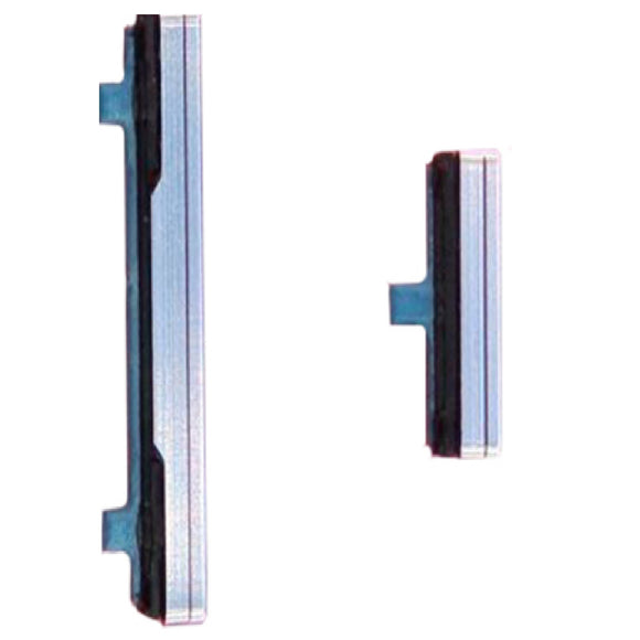 For Samsung Galaxy S21+ Plus G996 Power Button and Volume Button Replacement Set - Silver
