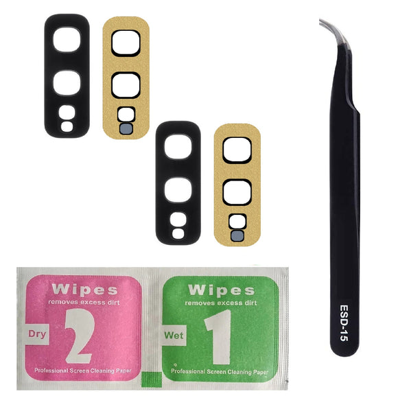 For Samsung Galaxy S10e G970F Camera Lens Replacement Back Camera Glass With ESD-15 Tweezers