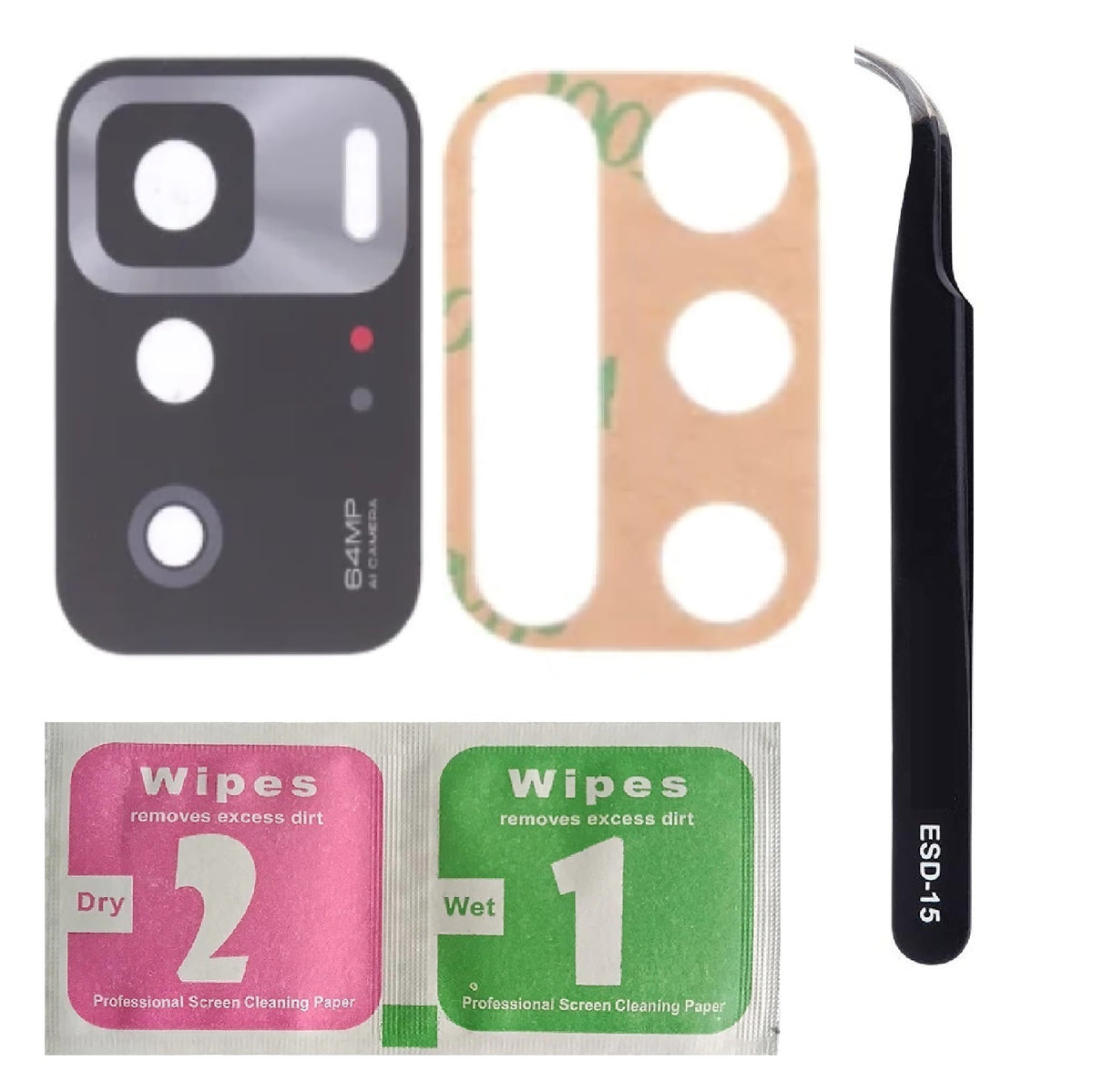 For Xiaomi Redmi Note 10 Pro 5G Camera Lens Replacement Back Camera Gl ...