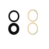 For iPhone 12 (6.1")  Back Camera Glass Lens Replacement Rear Camera Lens With Adhesive - Two Pack
