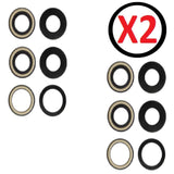 For iPhone 11 Pro Max (6.5") Back Camera Glass Lens Replacement Rear Camera Lens With Adhesive - Two Pack