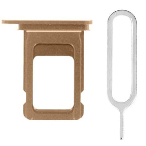 For iPhone 11 Pro (5.8") Sim Card Tray Single Sim Dual Sim Replacement With Sim Ejector Tool - Gold
