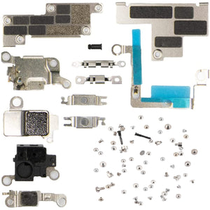 For iPhone 12 Mini (5.4") Bracket & Screw Set Replacement Kit With Heat Shields Holding Brackets Screws Coils & More