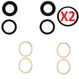 For iPhone 12 Mini (5.4")  Back Camera Glass Lens Replacement Rear Camera Lens With Adhesive - Two Pack
