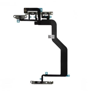 For iPhone 12 Pro (6.1")  Power Flex Cable Replacement Power Button Volume Buttons With Brackets (821-02639-A1)