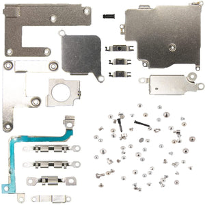 For iPhone 12 Pro Max (6.7") Bracket & Screw Set Replacement Kit With Heat Shields Holding Brackets Screws Coils & More