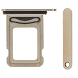 For iPhone 13 Pro (6.1") Sim Card Tray Single Sim Dual Sim Replacement - Gold
