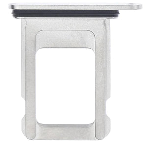 For iPhone 13 Pro (6.1") Sim Card Tray Single Sim Dual Sim Replacement - Silver
