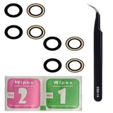 For iPhone 14 Plus (6.7")  Back Camera Glass Lens Replacement Rear Camera Lens With Adhesive & Tweezers - Two Pack