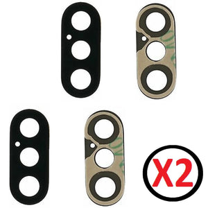For iPhone X (5.8") Back Camera Lens Replacement Pack of Two