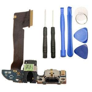 For HTC One M8 Charging Port Replacement Dock Connector Headphone Jack Microphone With Tool Kit