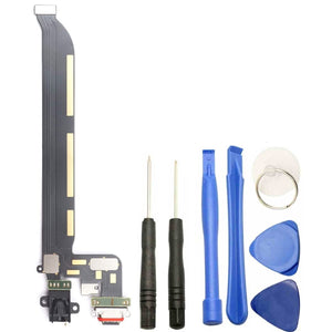 For OnePlus 5 Charging Port Replacement Dock Connector Headphone Jack Flex Cable A5000 With Tool Kit