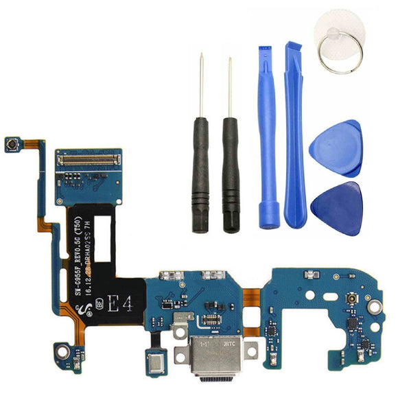 For Samsung Galaxy S8 Plus G955F Charging Port Dock Connector Replacement Microphone With Tool Kit
