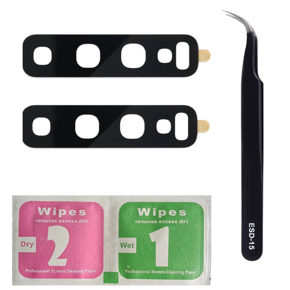 For Samsung Galaxy S10 Plus G975 Camera Lens Replacement Back Camera Glass With ESD-15 Tweezers