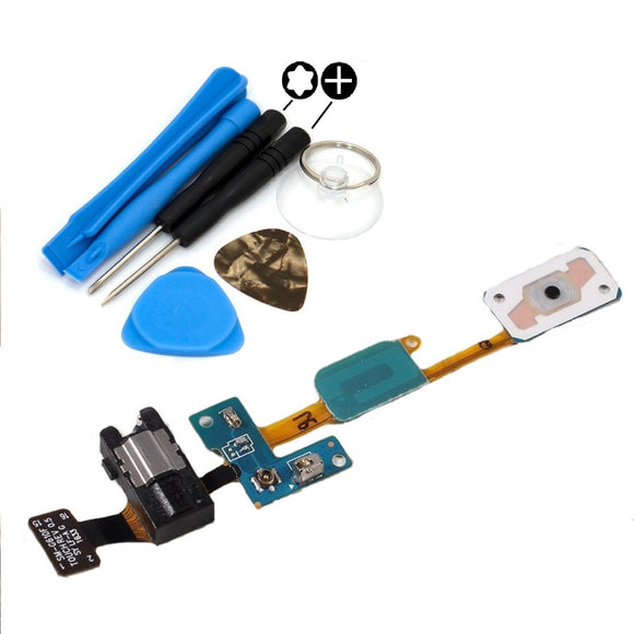 For Samsung Galaxy J7 Prime Home Button Headphone Jack Flex Cable Replacement