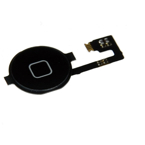 Replacement Black Home With Flex Cable For iPhone 4 - FormyFone.com

