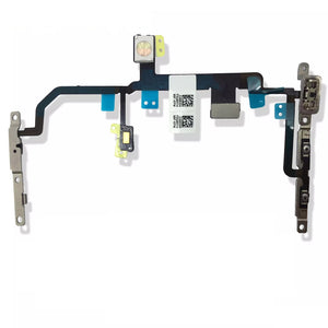 For iPhone 8 Plus (5.5") Power Flex Cable Replacement Volume Buttons Mute Switch Brackets (821-01079-A1)