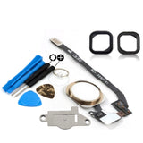 iPhone 5S Gold & White Replacement Home Button & Flex Cable - FormyFone.com
 - 2