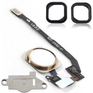 iPhone 5S Gold & White Replacement Home Button & Flex Cable - FormyFone.com
 - 1