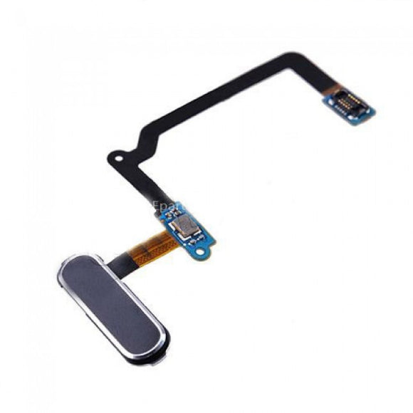 Black & Silver Home Button Flex Cable Replacement For Samsung Galaxy S5 