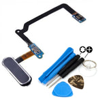 replacement black and silver home button flex cable with tools  ireplaceparts.com