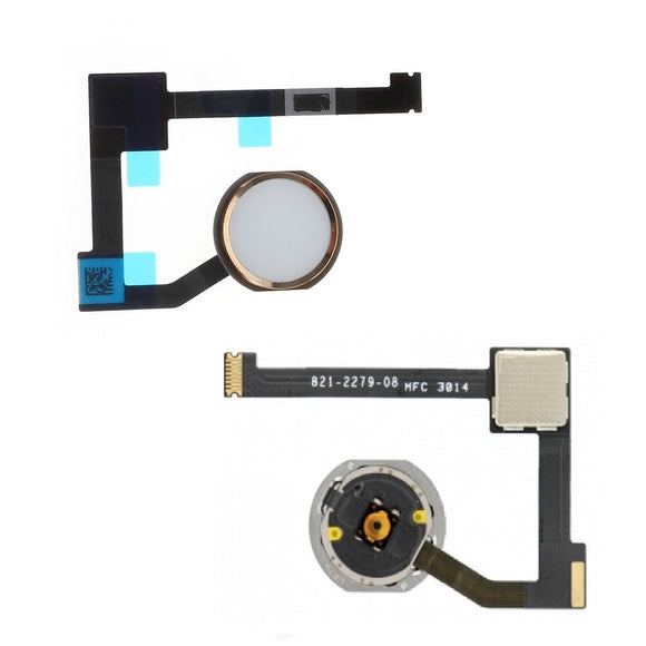 Gold Home Button Menu Button Flex Cable Replacement for iPad Air 2