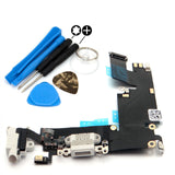 White Dock Connector Headphone Jack Microphone Flex Replacement For iPhone 6 Plus - FormyFone.com
 - 2