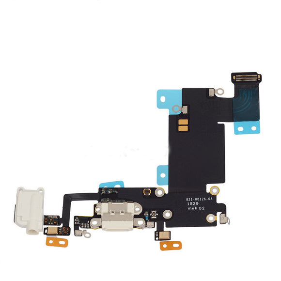 White Dock Connector Audio Jack Flex Cable Replacement for iPhone 6S Plus - FormyFone.com
 - 1
