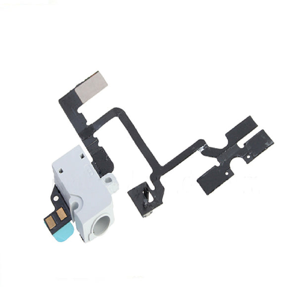 Replacement White iPhone 4 Headphone Jack - Volume Buttons - Mute Switch - FormyFone.com
 - 1