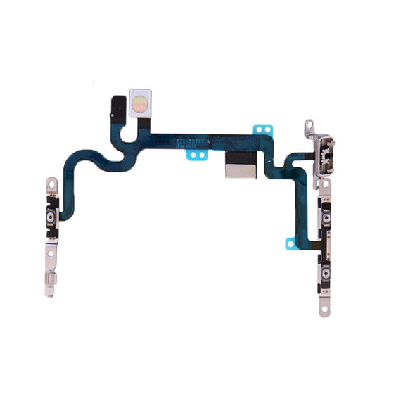 For iPhone SE 2020 Power Flex Cable Replacement Volume Buttons Mute Switch & Brackets