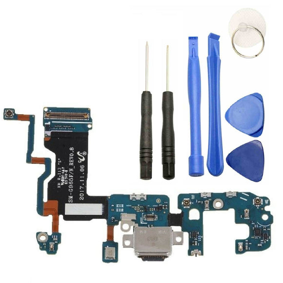 For Samsung Galaxy S9 Plus G965F Charging Port Dock Connector Replacement Microphone With Tool Kit