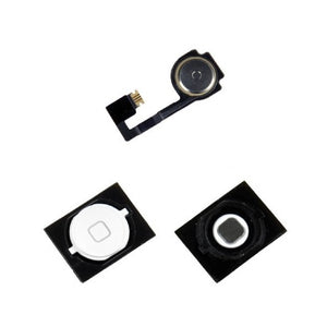 White Home Button With Flex Cable Replacement for iPhone 4S - FormyFone.com
